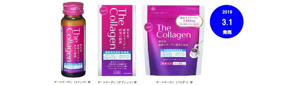 資生堂 新 美容特許成分配合の ザ コラーゲンw を発売 国際商業オンライン 化粧品日用品業界の国内 海外ニュース